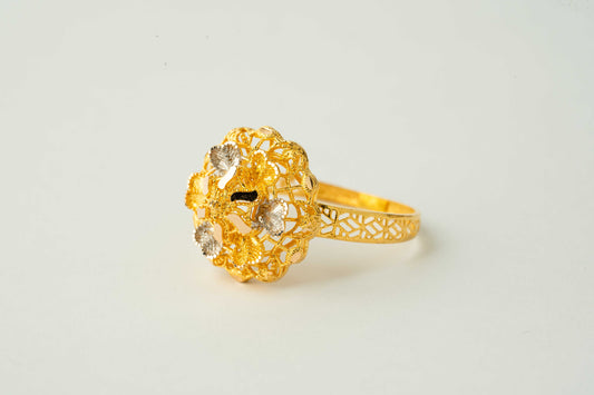 Flower Gold Ring