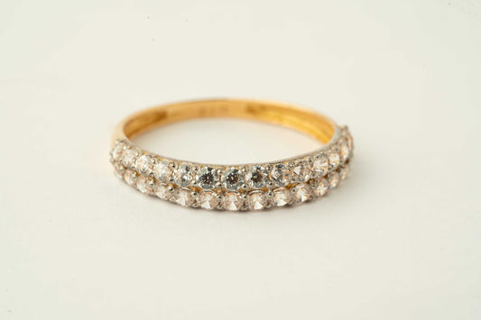 Gold Stone Studded Band