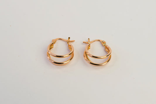 Elegance Gold Hoops