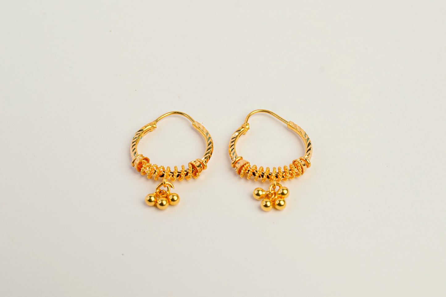 Ornate Gold Hoops